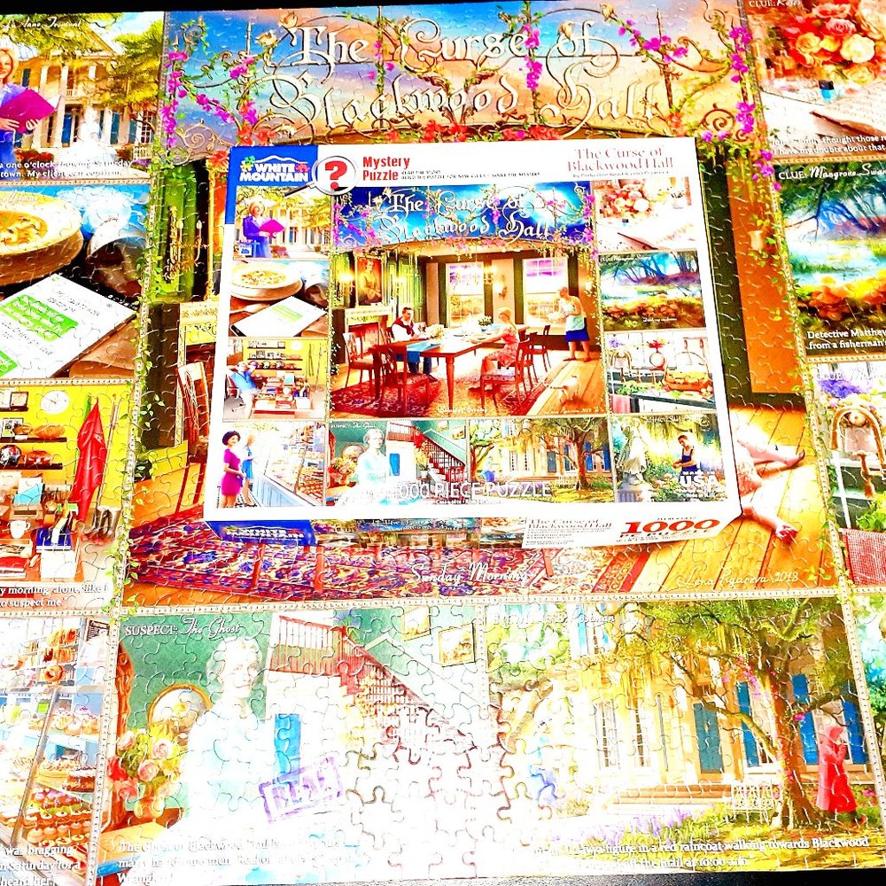 White Mountain Jigsaw Puzzle The Curse of Blackwood Hall Mystery 1000 Pieces